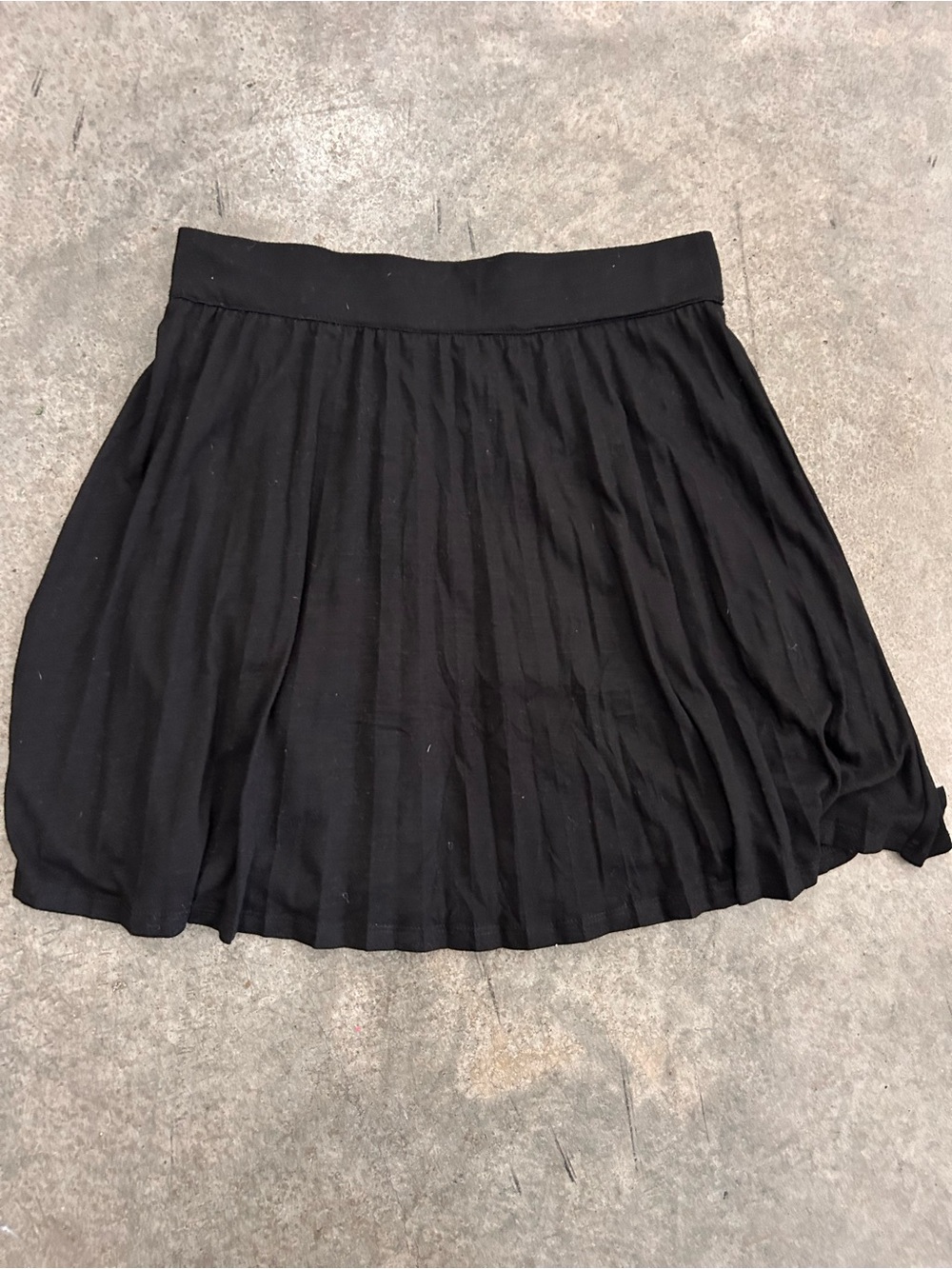 INC International Concepts Black Pleated A-Line Skirt Women’s Small